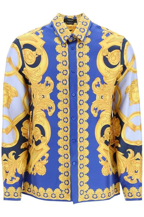 versace barocco patterm|versace barocco shirt men's.